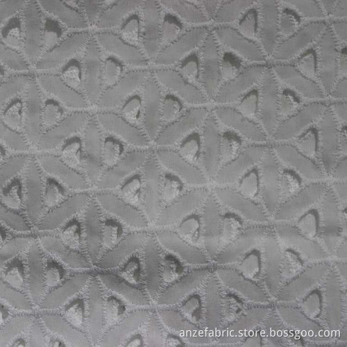 100 cotton embroidery fabric white with cut